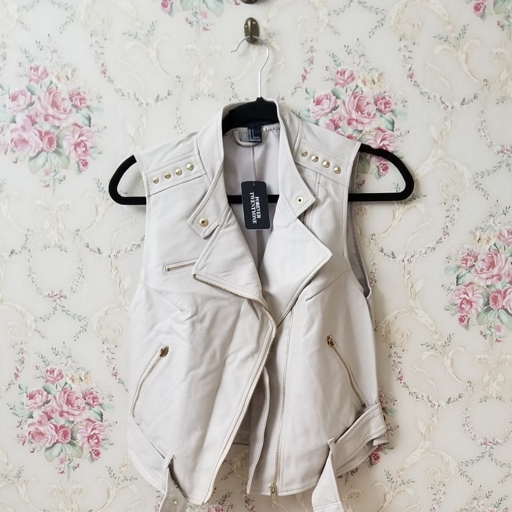 Forever 21 faux leather vest